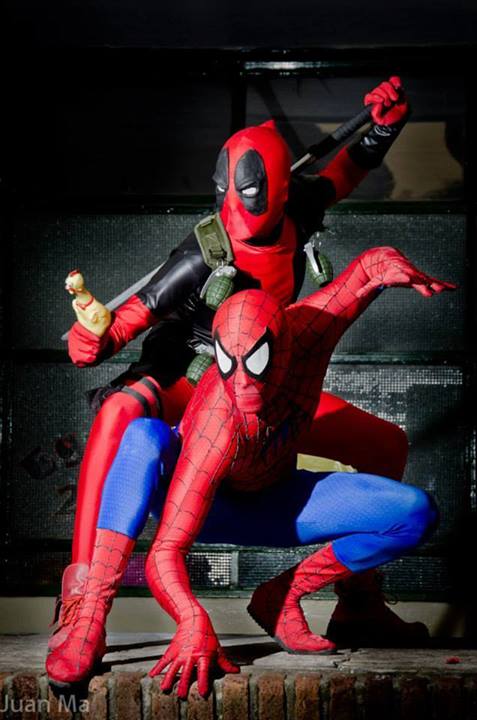 Deadpool & Spiderman 

me as deadpool…