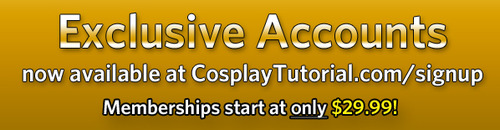 Cosplay Tutorial announces: Exclusive Accounts! With many easy…